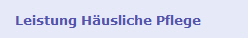 Leistung Husliche Pflege
